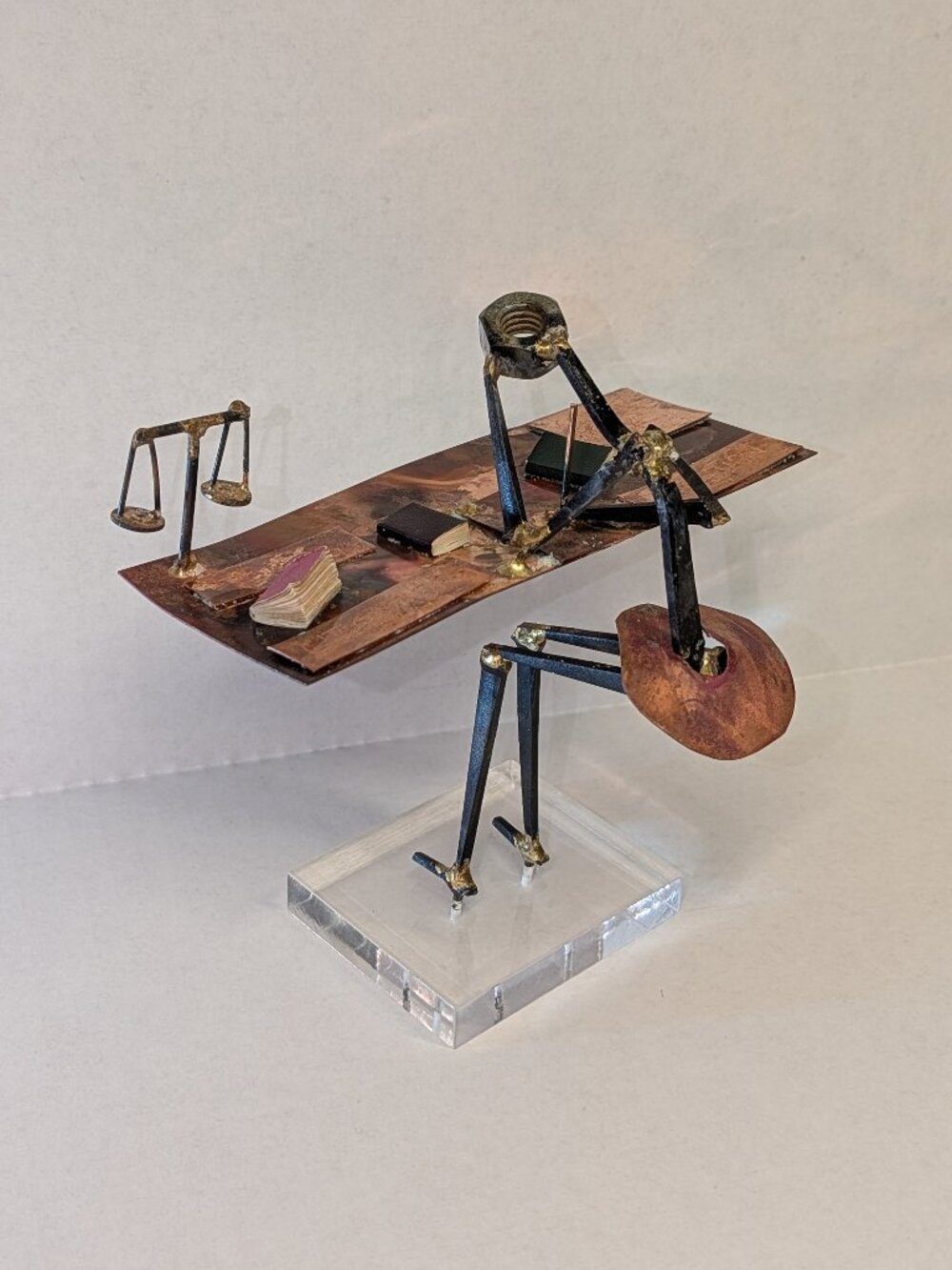 Lawyer Desk Ornament Statue-Fathers Day Gift-Hand Made Original Art Signed